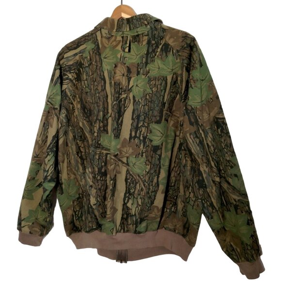 Ocoee Rabark Camouflage Jacket Men L Chamois Heavy Flannel Camo Zip Hunting Hunt - Picture 2 of 15